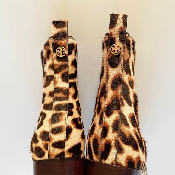 Tory Burch Miller Lug Booties leopard 5.5 - Picture 8 of 10